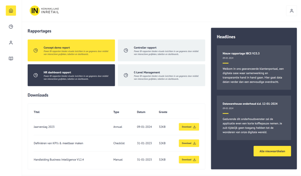 Klantportaal om Power BI rapporten extern te delen